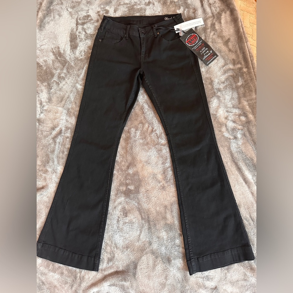 Cowgirl Tuff Black Trouser Pants 28 Long NWT Western